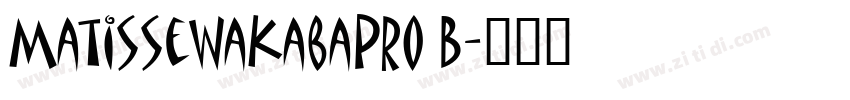 MatisseWakabaPro B字体转换